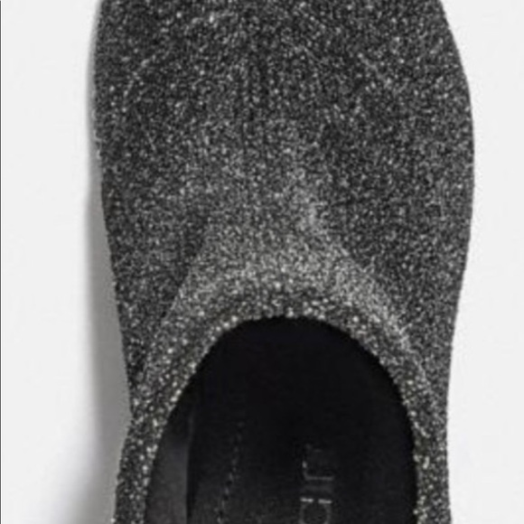 New in Box NWT Coach Whitny Silver Lurex Booties Sz 6.5 Below $250.00 Retail - Picture 2 of 4